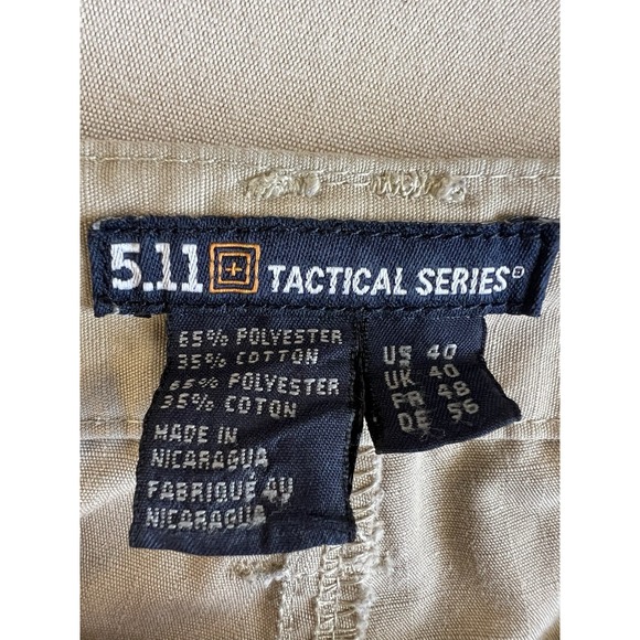 511 Tactical Shorts Men 40 Khaki Cargo High Rise Canvas Outdoors Hiking Workwear - Picture 7 of 9